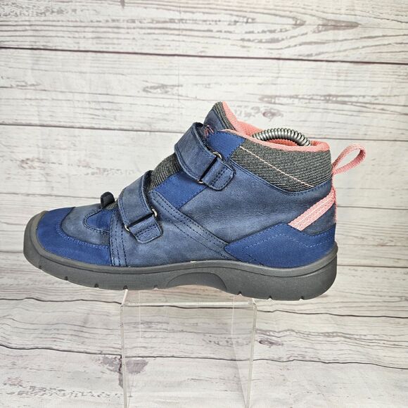 Keen Shoes For Kids Hikeport 2 Blue Pink 2 Strap Size 6 Outdoors Waterproof USED - Picture 7 of 15